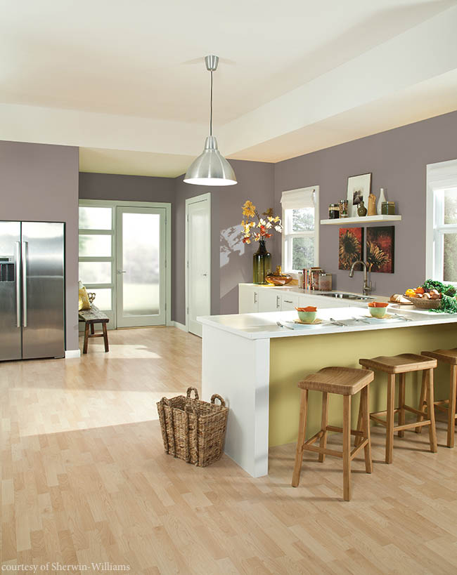Modern kitchen flaunts Color of the Year