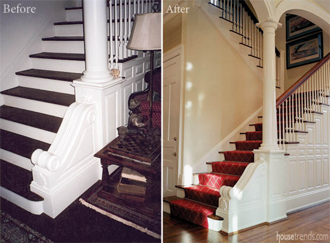 Grand staircase gets an elegant update