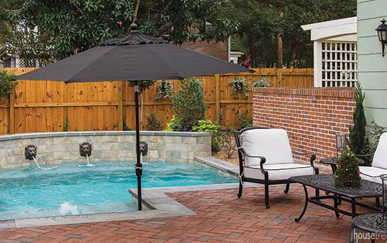 Back yard makeover introduces swimming pool, patio