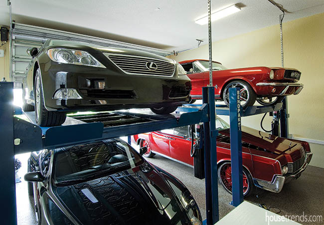 Garage shows off a car collection