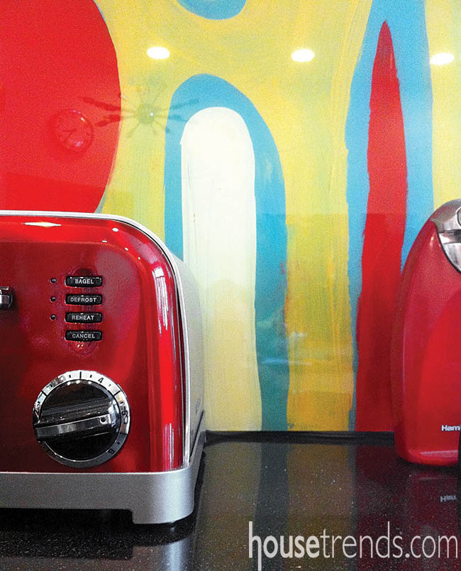 Backsplash designs match existing kitchen design