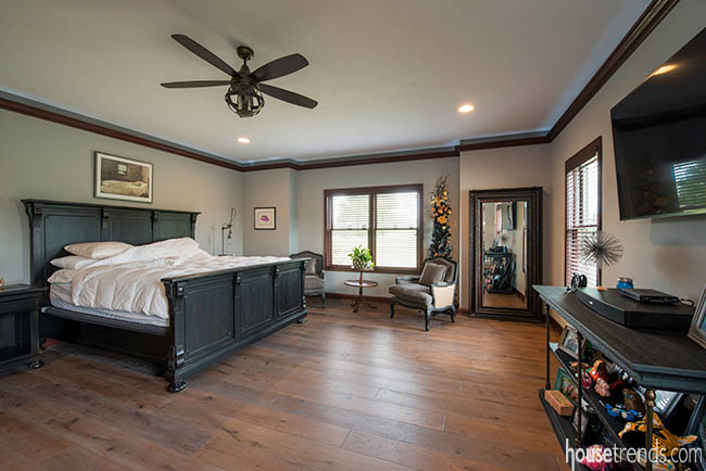 Master bedroom furniture survived a fire