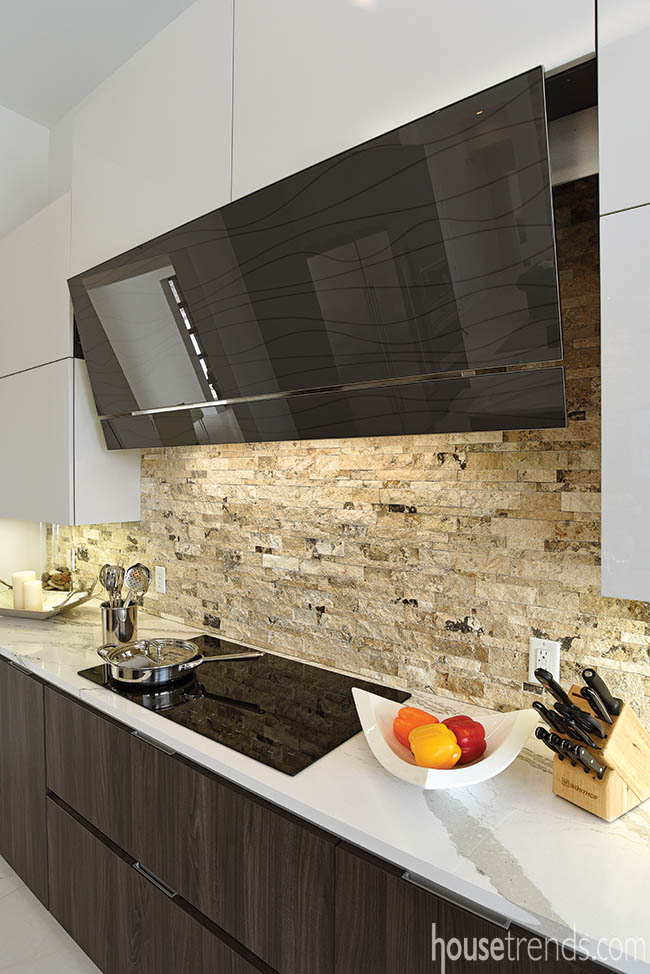 Range hood with a futuristic design