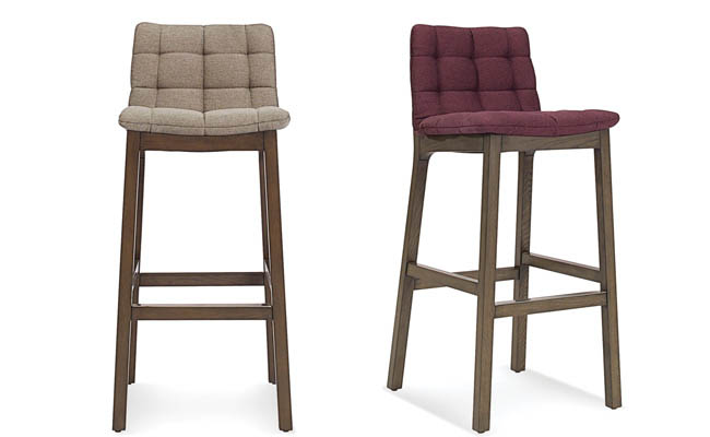 Bar stool with a sturdy frame