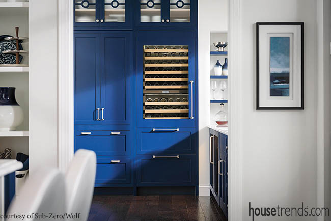 Wine storage accommodates every bottle