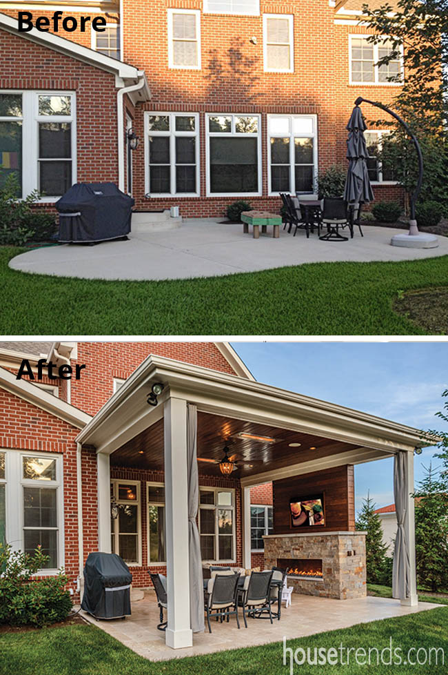 Outdoor pavilion perfect for three-season entertaining