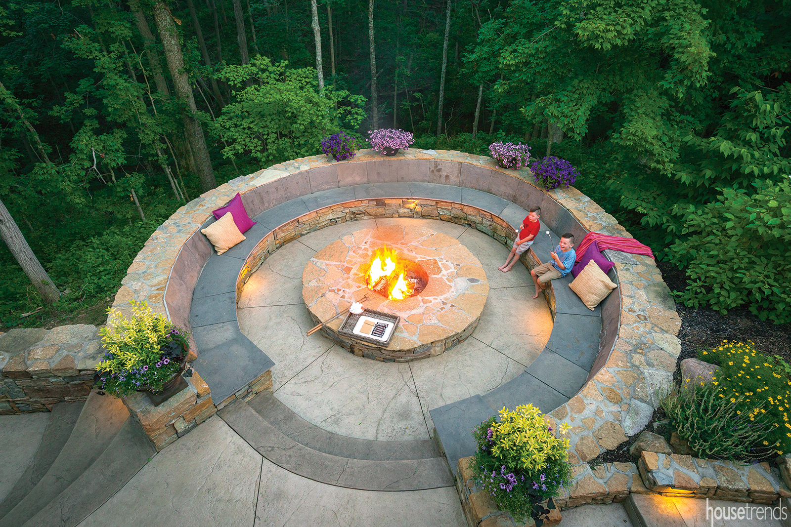 Fire pit fit for a crowd