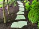 Flagstone stepping stones