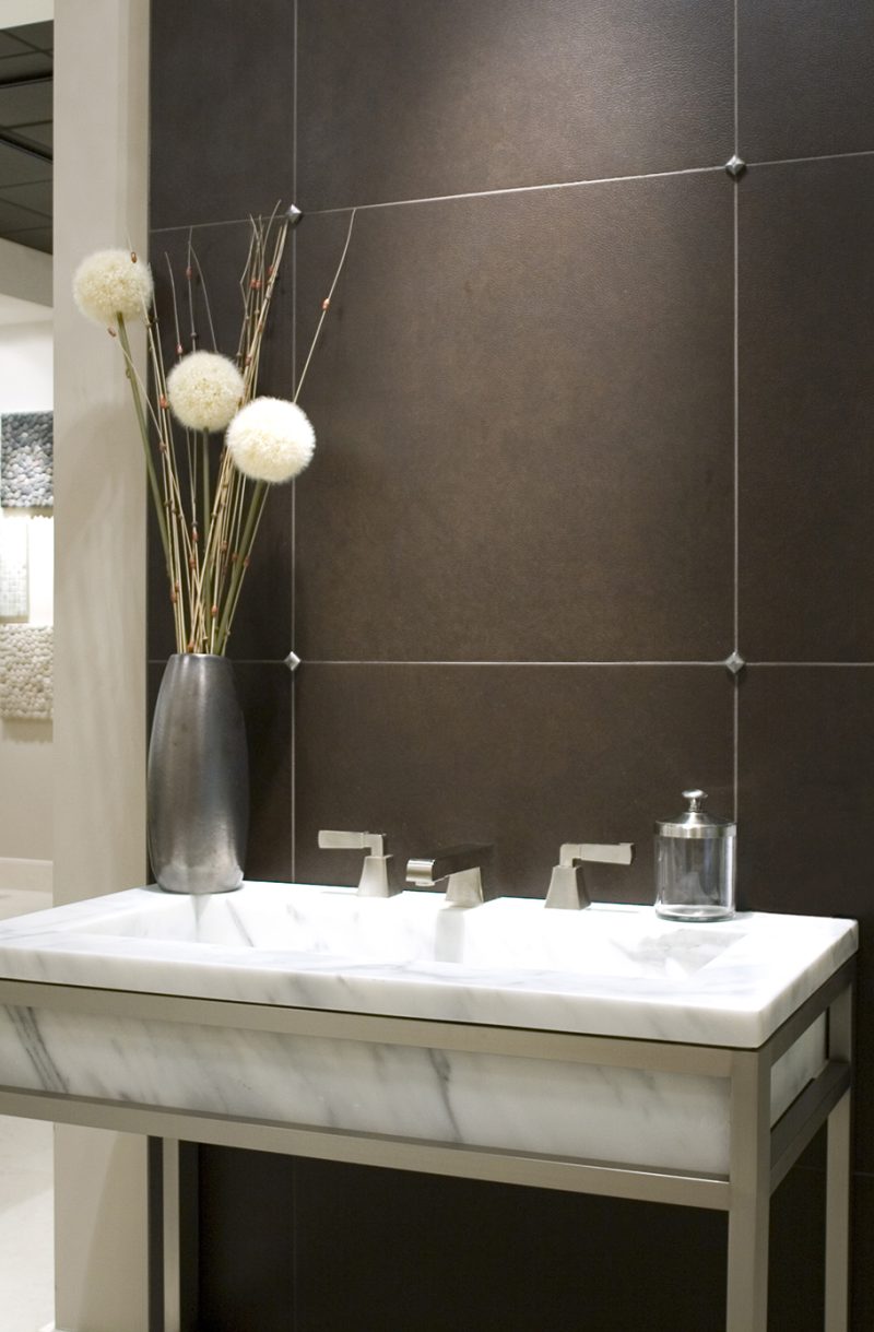 Freestanding marble sink Housetrends